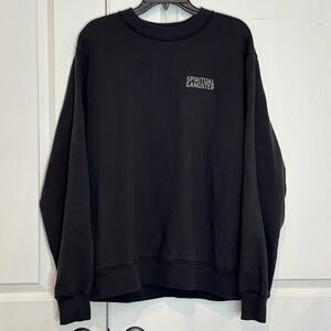 Spiritual Gangster Gray SG Emblem Crew Sweatshirt M